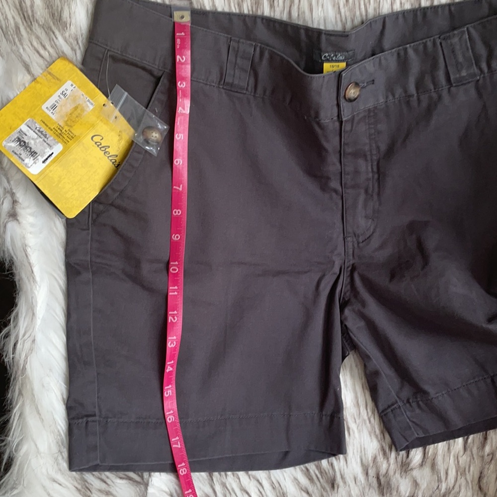 Cabela’s Gunpowder color Chino shorts SZ-18 NEW - Picture 4 of 8